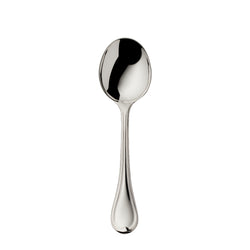 Classic-Faden silver-plated cream spoon by Robbe & Berking, handcrafted with triple-thread design.