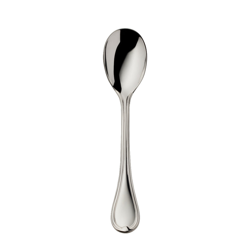 Classic-Faden silver-plated ice cream spoon by Robbe & Berking with elegant triple-thread handle.