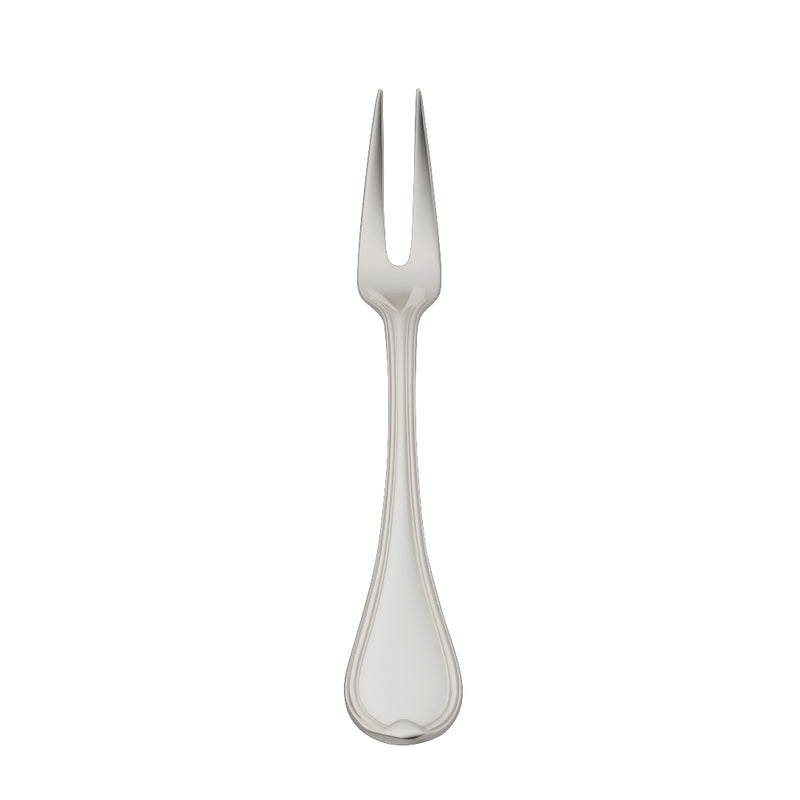 Classic-Faden silver-plated large meat fork by Robbe & Berking with elegant triple-thread detail.