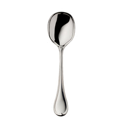 Classic-Faden silver-plated potato server by Robbe & Berking with wide bowl.