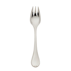 Silver-plated Classic-Faden vegetable fork by Robbe & Berking, designed for refined serving and timeless table presentation.