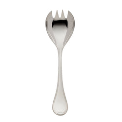 Classic-Faden silver-plated large salad serving fork with triple-thread handle by Robbe & Berking.