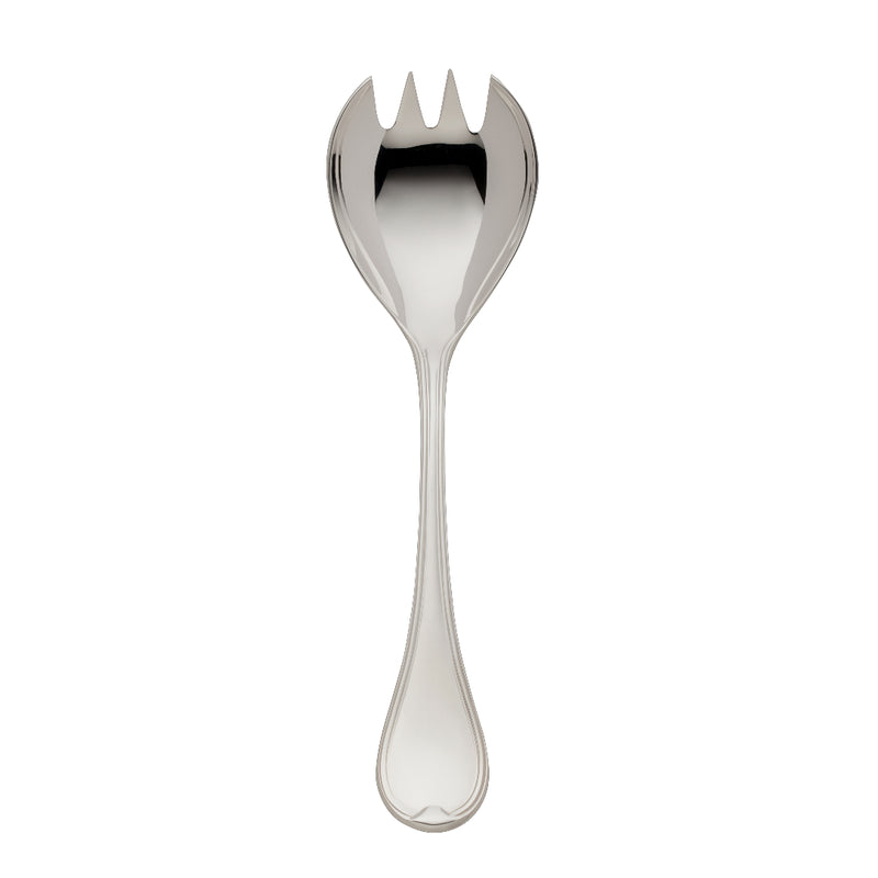 Classic-Faden silver-plated large salad serving fork with triple-thread handle by Robbe & Berking.