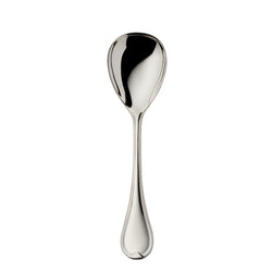 Robbe & Berking Classic-Faden salad serving spoon 18 cm with rounded bowl and triple-thread handle design.