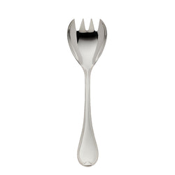 Robbe & Berking Classic-Faden salad serving fork 18 cm with wide bowl and pronged edge for elegant salad service.