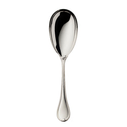 Classic-Faden silver-plated serving spoon with triple-thread handle design by Robbe & Berking.