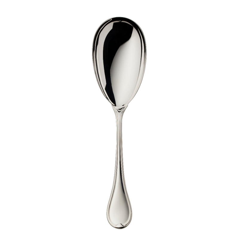 Classic-Faden silver-plated serving spoon with triple-thread handle design by Robbe & Berking.