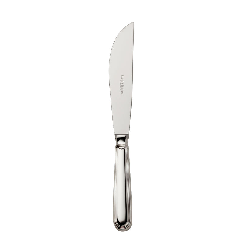Luxury carving knife with curved blade and triple-thread handle, Classic-Faden collection by Robbe & Berking.