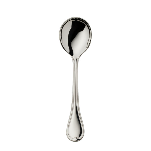 Classic-Faden silver-plated sugar spoon by Robbe & Berking with triple-thread detail.