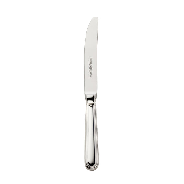 Classic-Faden silver-plated cake and fruit knife by Robbe & Berking with triple-thread design.