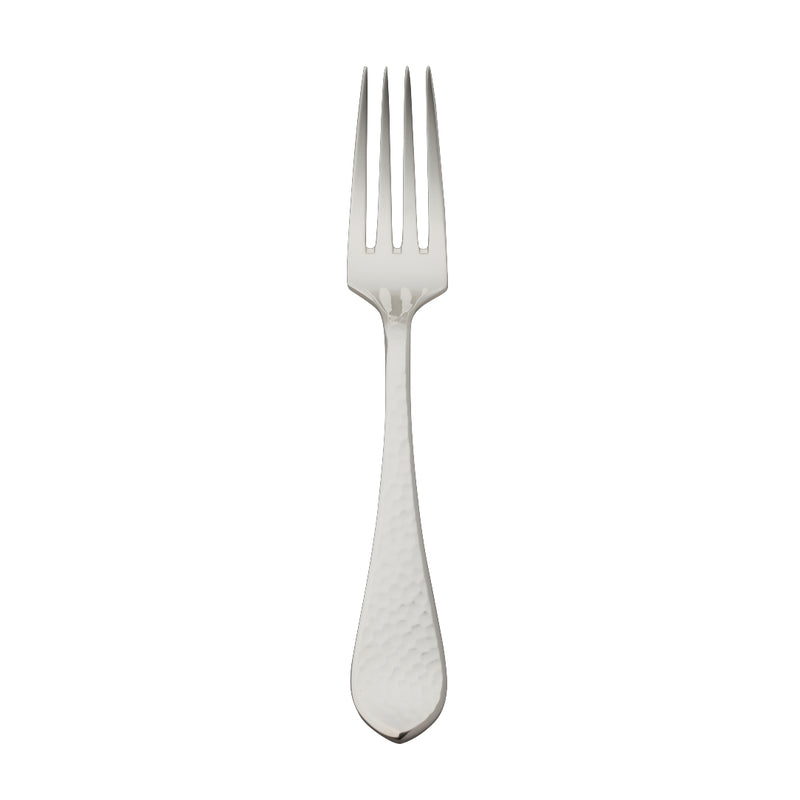 Martelé dessert fork with hand-hammered silver-plated handle by Robbe & Berking.