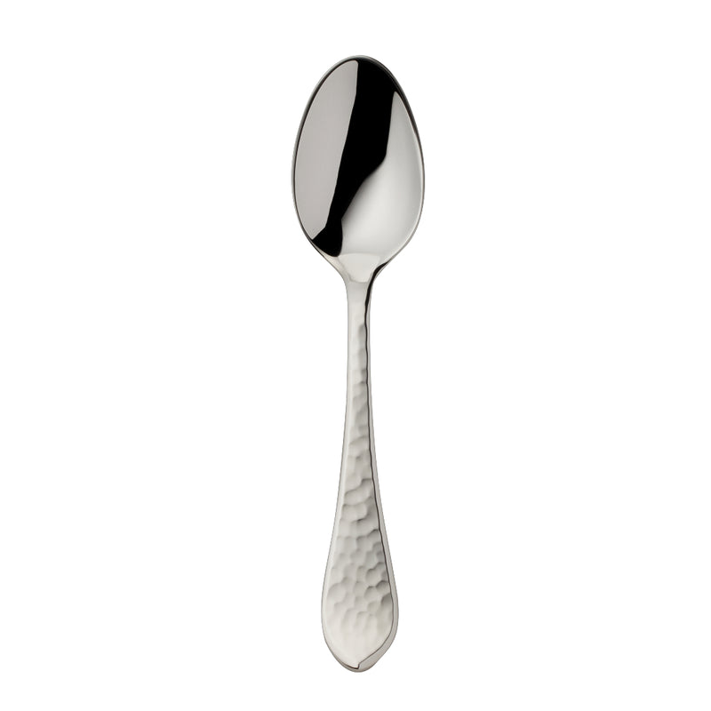Robbe & Berking Martelé 13 cm silver-plated coffee spoon with hammered handle.