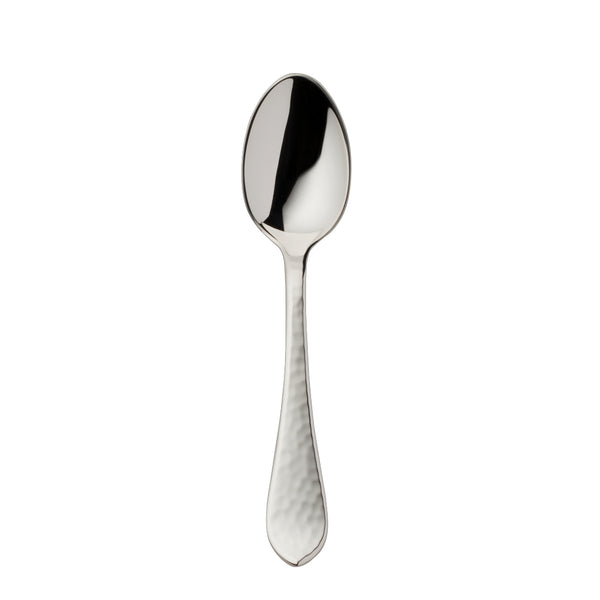 Robbe & Berking Martelé 10.5 cm silver-plated mocha spoon with hammered handle.