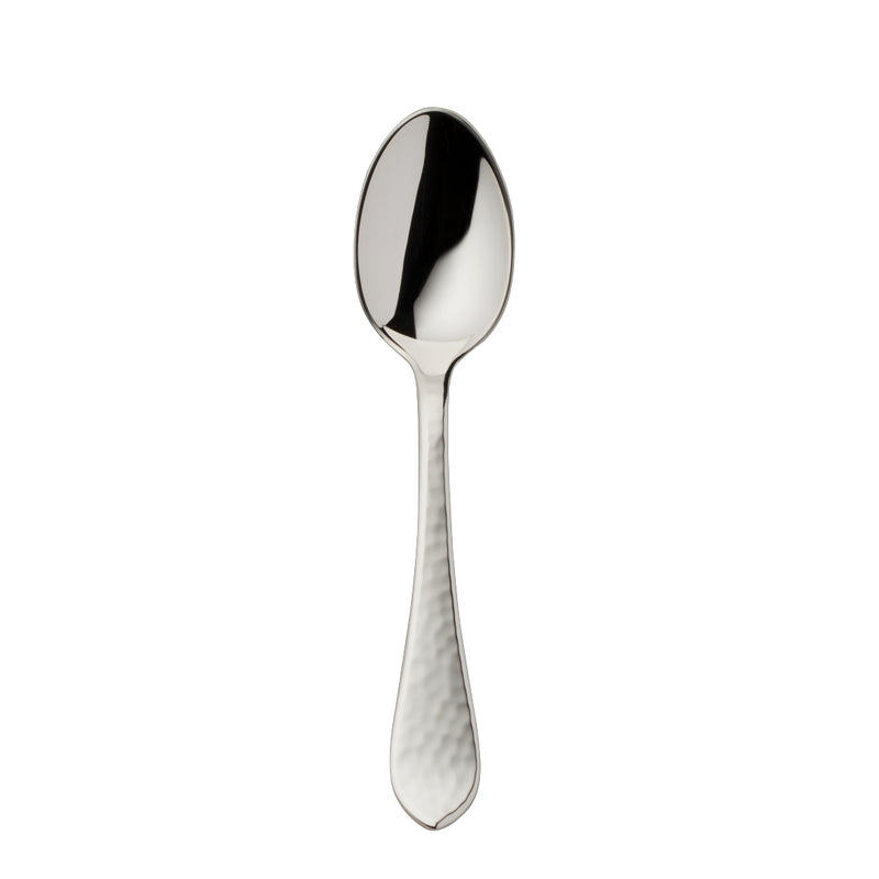 Robbe & Berking Martelé 10.5 cm silver-plated mocha spoon with hammered handle.