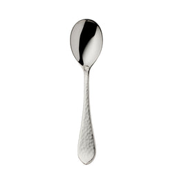 Robbe & Berking Martelé silver-plated ice-cream spoon with hammered handle.