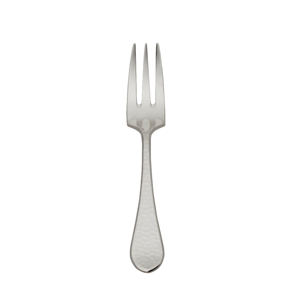 Robbe & Berking Martelé cake fork with hammered silver-plated handle.