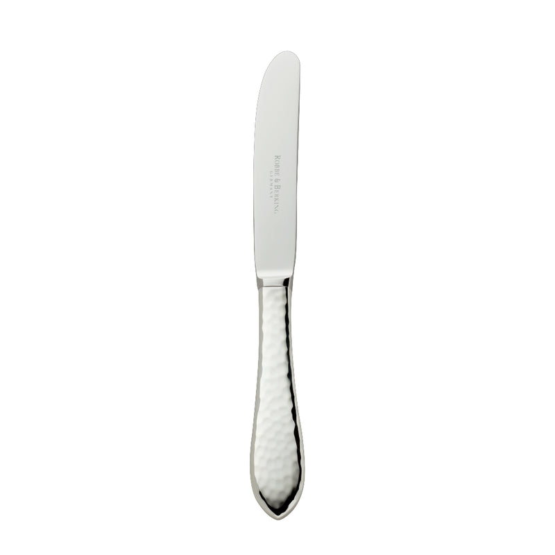 Martelé cake and fruit knife with hammered silver-plated handle by Robbe & Berking.