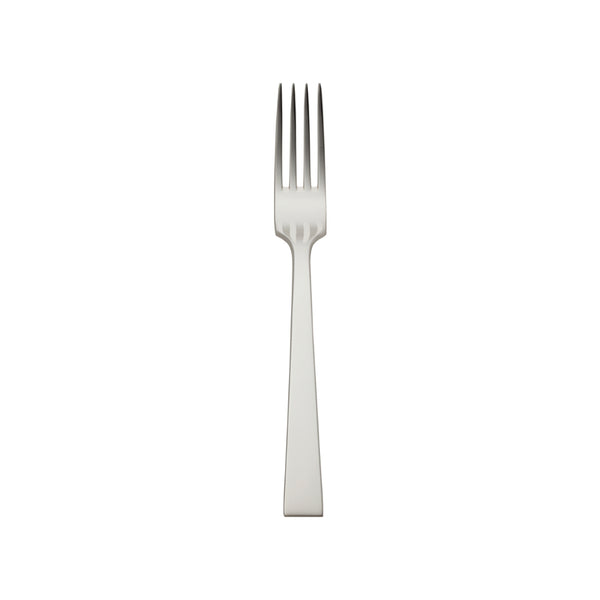 Riva silver-plated menu fork with squared handle by Robbe & Berking.