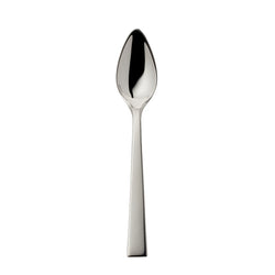 Riva coffee spoon 14.2cm with elongated bowl and polished squared handle.
