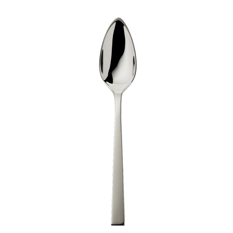 Riva vegetable server with polished wide bowl and modern handle.