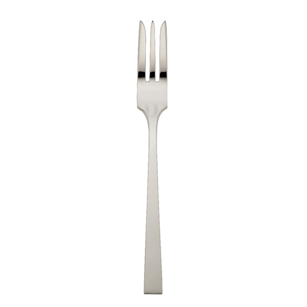 Riva vegetable fork with three polished prongs and modern handle.