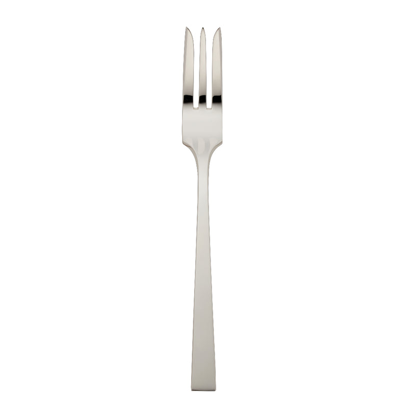 Riva vegetable fork with three polished prongs and modern handle.