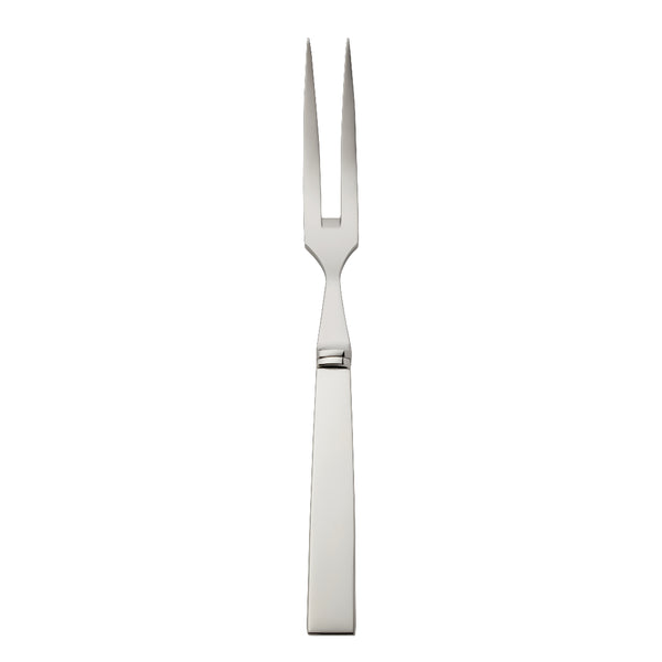Riva carving fork with tall prongs and squared polished handle.