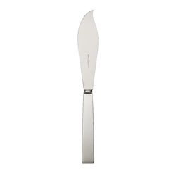 Riva tart knife with curved blade and polished finish.