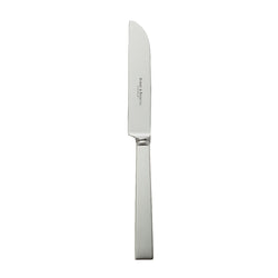 Riva cake and fruit knife with broad blade and squared polished handle.