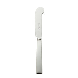 Riva butter knife with rounded blade and squared handle.