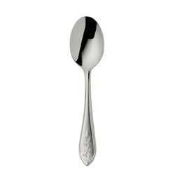 Children's Spoon Jardin by Robbe & Berking in stainless steel with floral motif.