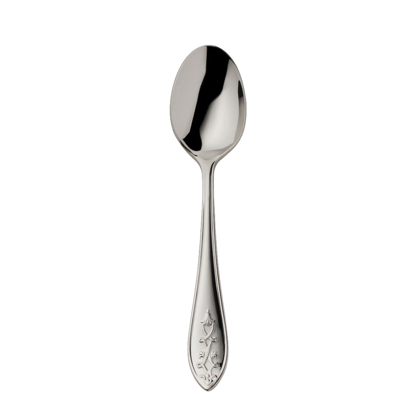 Jardin coffee spoon 14.5 cm stainless steel with floral motif by Robbe & Berking.