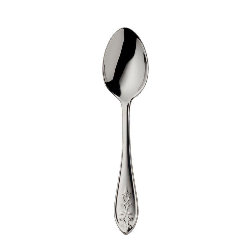 Jardin coffee spoon 13 cm stainless steel with floral motif by Robbe & Berking.