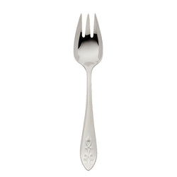 Jardin stainless steel vegetable fork with floral motif handle by Robbe & Berking.