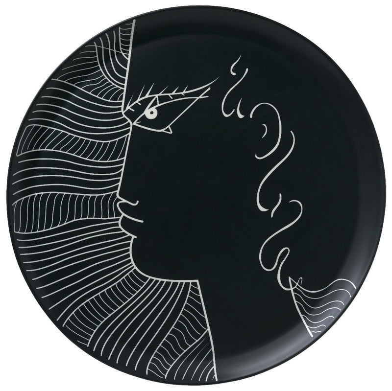 Round Platter 'Le Gabier de Vigie' Jean Cocteau by Raynaud