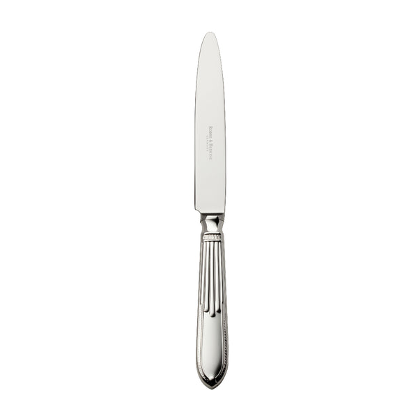 Belvedere silver plated dessert knife by Robbe & Berking, designed for cutting of cakes, pastries, and fine desserts.