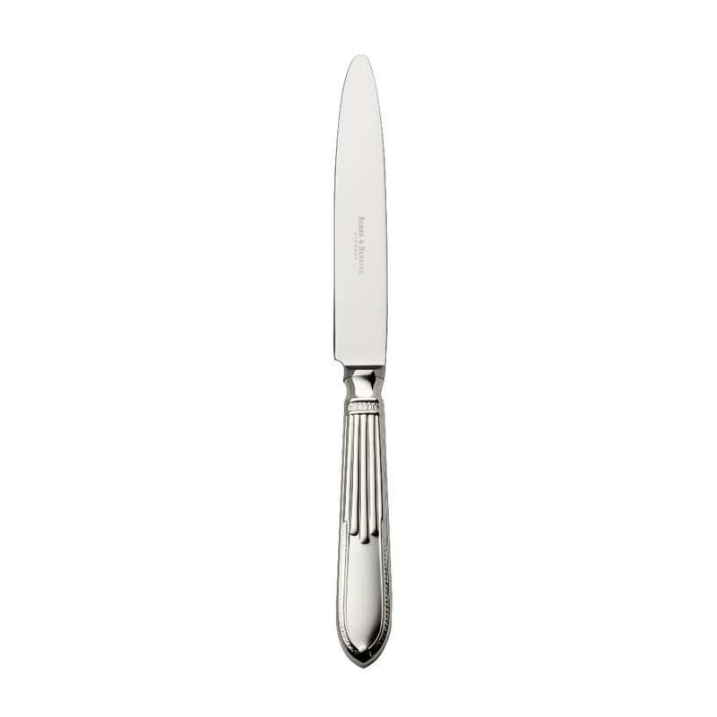 Belvedere silver plated dessert knife by Robbe & Berking, designed for cutting of cakes, pastries, and fine desserts.