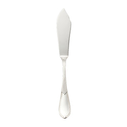 Belvedere silver plated fish knife by Robbe & Berking with elegant handle and curved blade for refined fish dining.