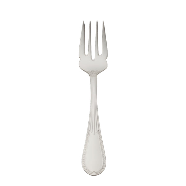 Belvedere silver plated fish fork by Robbe & Berking with slender tines and refined handle for elegant seafood dining.