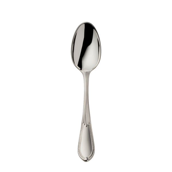 Belvedere silver plated mocha spoon 10.5 cm by Robbe & Berking, handcrafted flatware for espresso and coffee service.