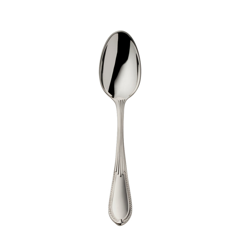 Belvedere silver plated mocha spoon 10.5 cm by Robbe & Berking, handcrafted flatware for espresso and coffee service.