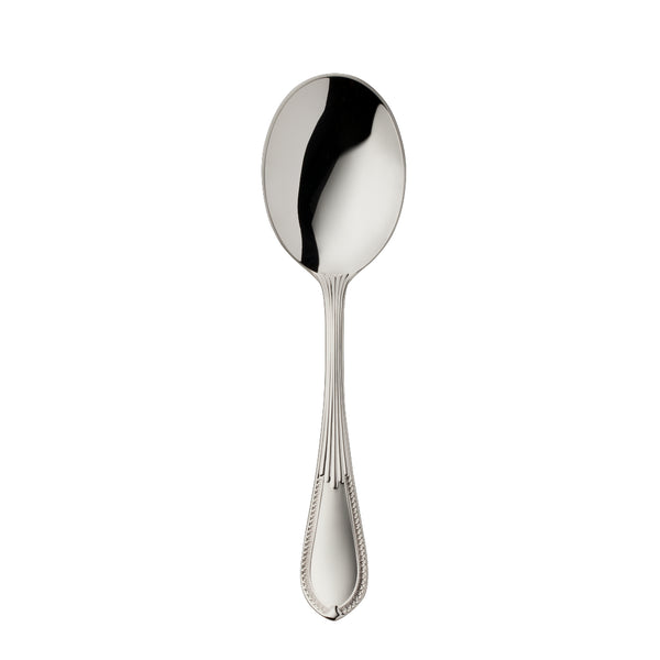 Belvedere cream spoon silver plated by Robbe & Berking, handcrafted luxury flatware for broth and fine dining.