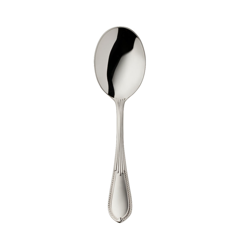 Belvedere cream spoon silver plated by Robbe & Berking, handcrafted luxury flatware for broth and fine dining.