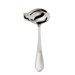 Belvedere silver plated sauce ladle by Robbe & Berking, crafted for elegant serving of gravies and fine sauces.