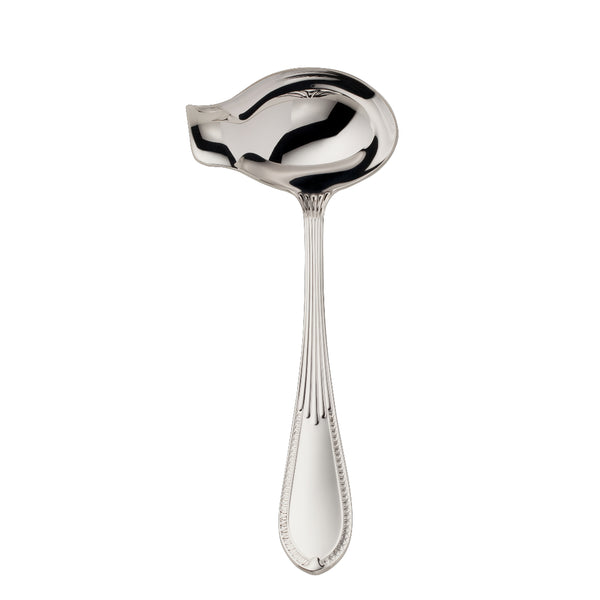 Belvedere silver plated sauce ladle by Robbe & Berking, crafted for elegant serving of gravies and fine sauces.