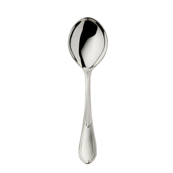Elegant Belvedere salad serving spoon 18 cm in silver plate by Robbe & Berking.