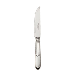 Belvedere silver plated steak knife by Robbe & Berking with sharp blade and elegant sculpted handle.