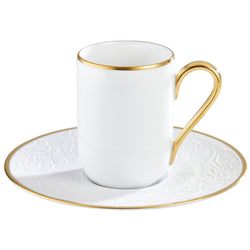 Espresso Cup & Saucer - 'Italian Renaissance' Filet Or Mat