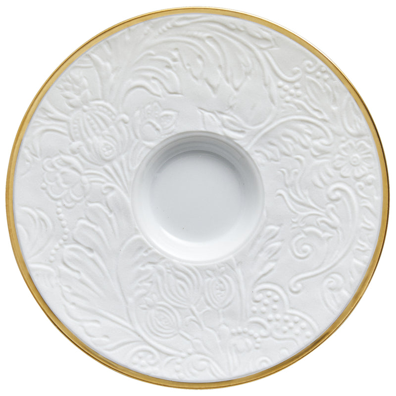 Saucer for All Coffee Cups - 'Italian Renaissance' Filet Or Mat