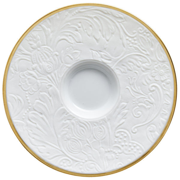 Coffee Cup & Saucer - 'Italian Renaissance' Filet Or Mat